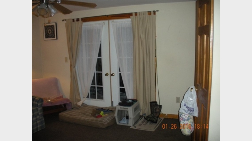 French doors leading to a large deck