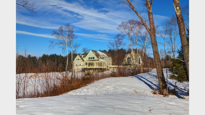 Rear house overlooking view