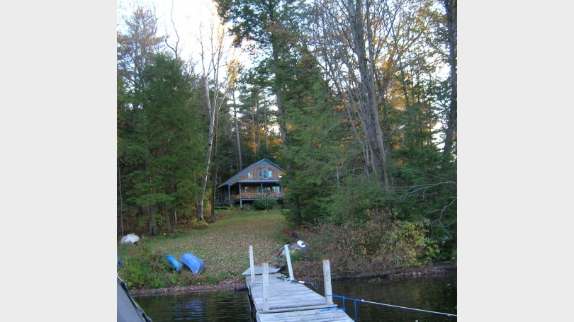 View of house from lake Lake House