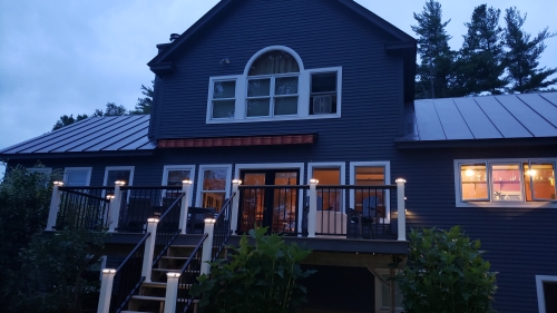 back of house facing Dartmouth skiway