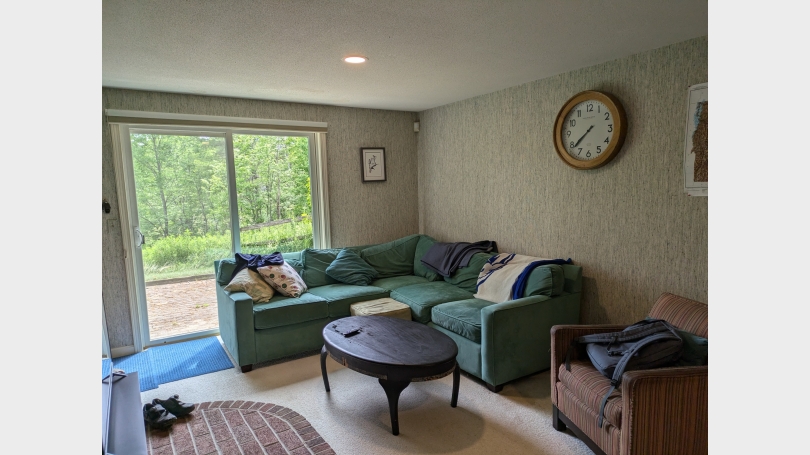 Living Room with sliding door to patio