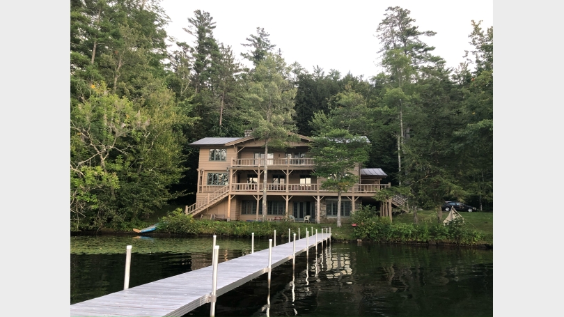 Ger-y-Lynn from the dock House seen from the dock