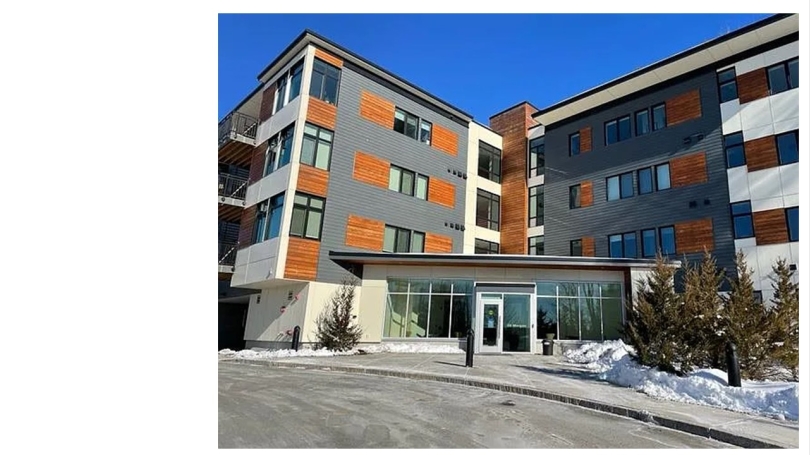 Front of condo complex