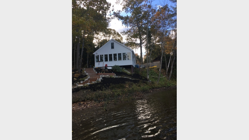 View of the house from the river