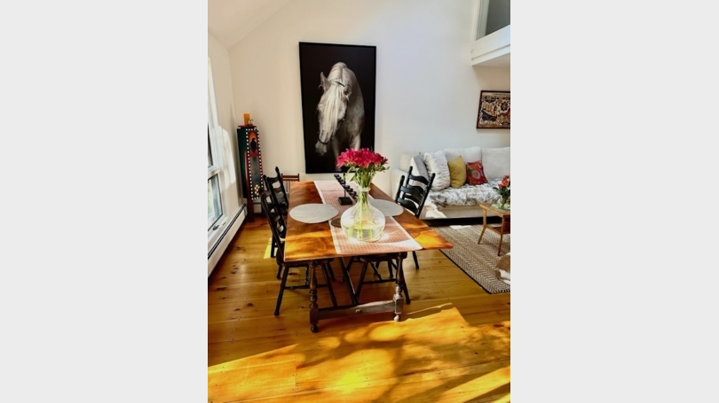 table in living room